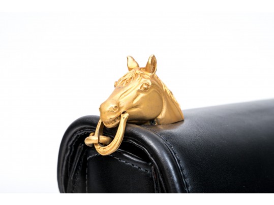 Vicenze Double Horse Head Leather Shoulder Bag