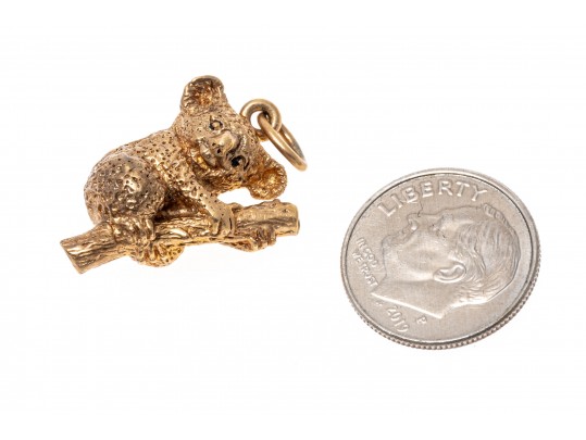 Charming 14k Koala Bear Pendant