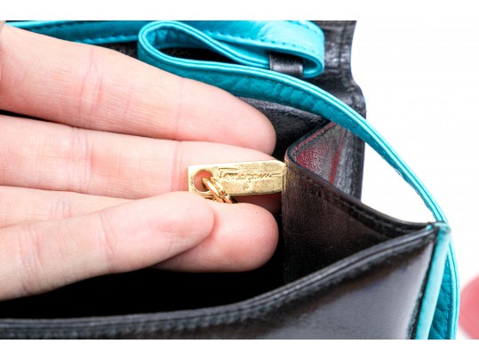 Ferragamo Leather Shoulder Bag And Clutch