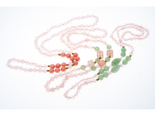 Rose Quartz Jewelry Group