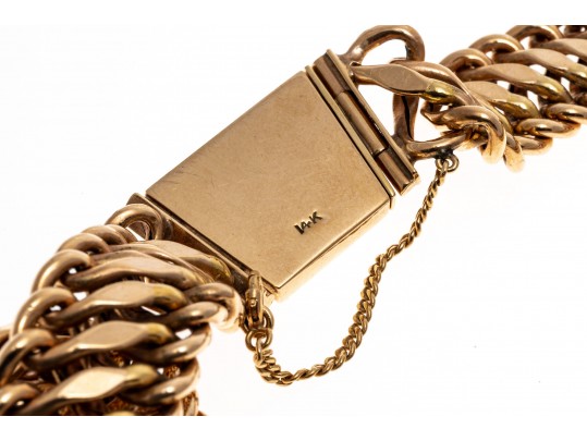 Classic 14K Curb Style Chain Necklace