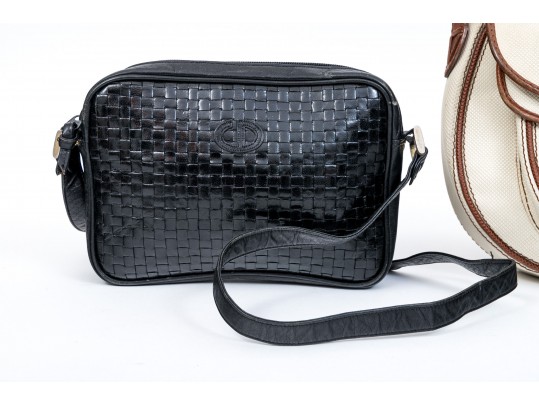 Leather Dior And Bottega Veneta Leather Shoulder Bags