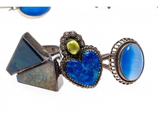 Collection Of Sterling Silver Jewelry Including Tiffany & Co. Bracelet, 145.9 Dwt