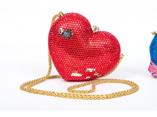 Kathrine Baumann Heart And Fish Rhinestone Shoulder Bags