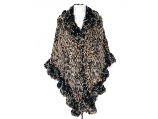 Woven Fur Shawl