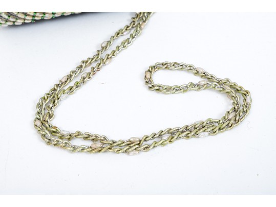 Six Classic Colorful Beaded Hand Bags 