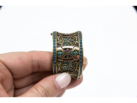 Stunning Multi-Strand Onyx Heidi Daus Necklace