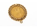 1880 British Gold Coin In 14K Pendant