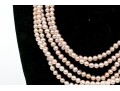 Pale Pink Freshwater Pearl And Sterling Necklaces And Bracelet Set