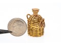 Charming 14K Woven Jug Pendant