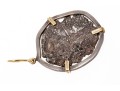 Antique Coin In Sterling And 14K Pendant
