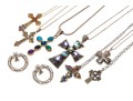 Collection Of Cross Pendant Necklaces And Cross Pendant Earrings