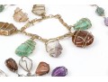 Colorful Hard Stone Necklace And Bracelets