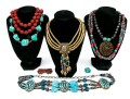 Large Group Of Colorful Turquoise And Cinnabar Jewelry