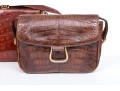 Three Stylish Allagator Leather Shoulder And Hand Bags