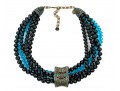 Stunning Multi-Strand Onyx Heidi Daus Necklace