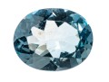 Loose Stone: One Oval Faceted Light Blue Topaz, 