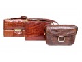 Three Stylish Allagator Leather Shoulder And Hand Bags
