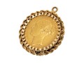 1880 British Gold Coin In 14K Pendant