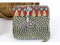 Six Classic Colorful Beaded Hand Bags 
