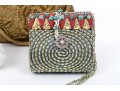 Six Classic Colorful Beaded Hand Bags 