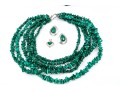 Deep Green Malachite Stone Necklaces And Earrings