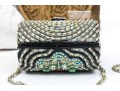 Six Classic Colorful Beaded Hand Bags 