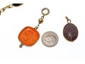 Lot Of Assorted Gold Filled Scarab Jewelry Pieces, Plus One Intaglio