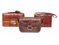 Three Stylish Allagator Leather Shoulder And Hand Bags