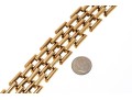 14K Open Bar Styled Wide Link Bracelet
