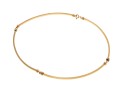 14K Elongated Curved Link Necklace