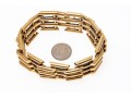 14K Open Bar Styled Wide Link Bracelet