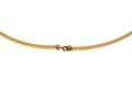 14K Elongated Curved Link Necklace