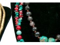 Large Group Of Colorful Turquoise And Cinnabar Jewelry