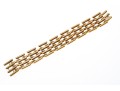 14K Open Bar Styled Wide Link Bracelet