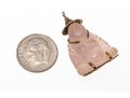 14K And Carved Rose Quartz Buddha Pendant