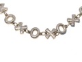Sterling Silver 'XO' Link Carolee Necklace