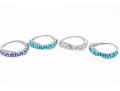 Lot Of Eleven Assorted Sterling Silver Rings Group, Synthetic And Glass Stones