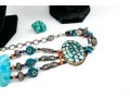 Large Group Of Colorful Turquoise And Cinnabar Jewelry
