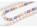 White And Multi-Colored Cultured Pearls Necklaces