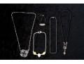 Group Of Five Interesting Sterling Necklaces