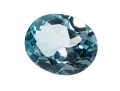 Loose Stone: One Oval Faceted Light Blue Topaz, 