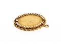 1880 British Gold Coin In 14K Pendant