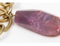 Purple Stone Fashion Bracelet And Necklace