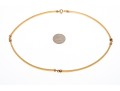 14K Elongated Curved Link Necklace