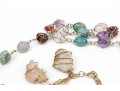 Colorful Hard Stone Necklace And Bracelets