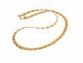 14K Braided Herringbond Chain Necklace