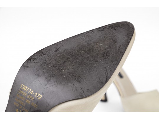 Colin Stuart Pair Of Two Sueded Mules, Light Blue And Light Tan, Size 8 1/2