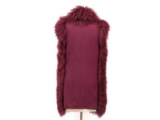 Roberto Cavalli Just Cavalli Burgundy Vest, Size 40