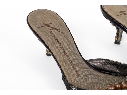 Lot Of Two Mules, Giuseppe Zanotti And Vicini, Sizes 9 And 39